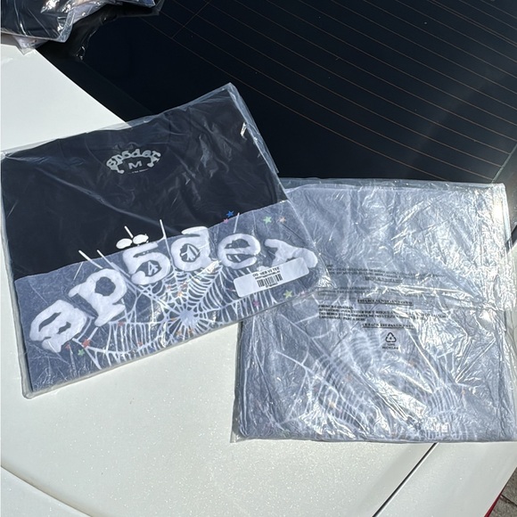 Spyder Black Tee with Web Graphic - Picture 1 of 1